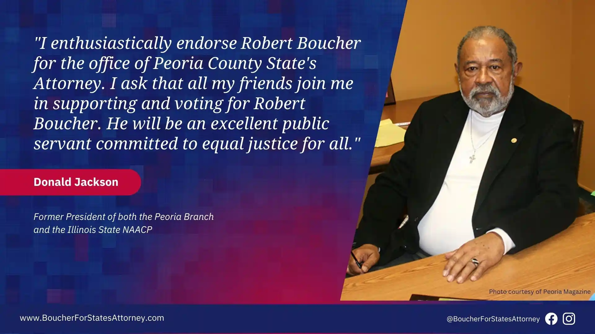 Read more about the article Donald Jackson Endorses Robert Boucher for State’s Attorney